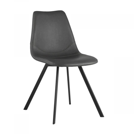 Кухонный стул Stool Group Саксон кожзам серый SAXON PU GREY