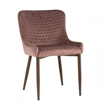 Кухонный стул Stool Group Ститч Хани велюр пыльно-розовый (ножки дерево) MC15H KD HLR-44