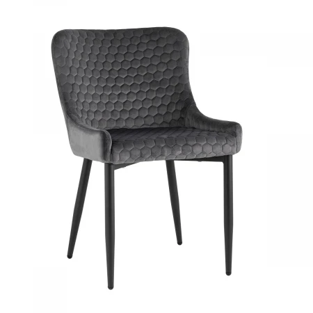 Кухонный стул Stool Group Ститч Хани велюр серый MC15H KD HLR-21
