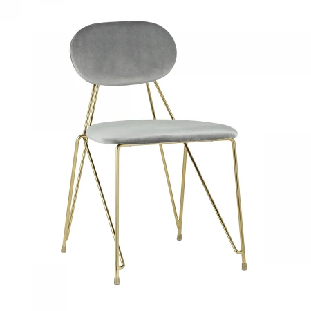 Кухонный стул Stool Group Элис велюр светло-серый FDC7020 LIGHT GREY FUT-79