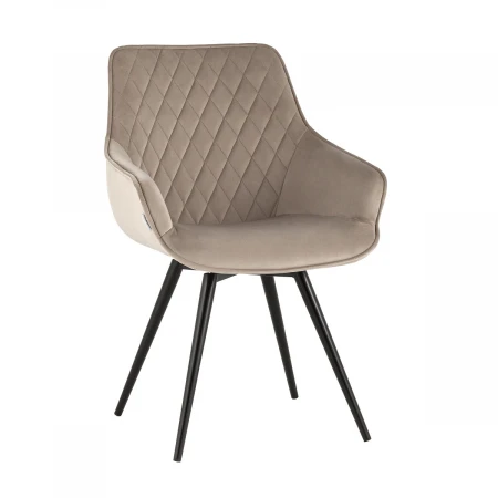 Кухонный стул вращающийся Stool Group Сеул велюр серо-бежевый AV 333-H08-K14PM-08