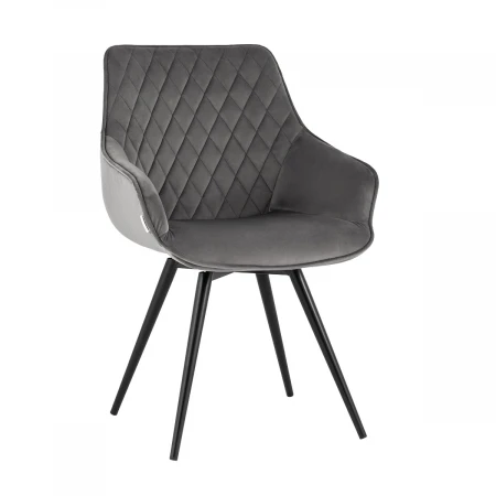 Кухонный стул вращающийся Stool Group Сеул велюр темно-серый AV 333-H18-K14PM-08