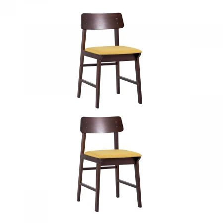 Кухонный стул Stool Group ODEN NEW мягкое сидение желтое 2 шт. MH52035 APPLE-4 YELLOW-KOROB2