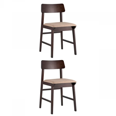 Кухонный стул Stool Group ODEN NEW мягкое сидение коричневое 2 шт. MH52035 BZ-18 BONE BROWN-KOROB2