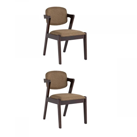 Кухонный стул Stool Group VIVA массив гевеи (эспрессо) мягкое сидение кофейное 2 шт. MH32060 BZ-1 DARK BROWN KOROB2