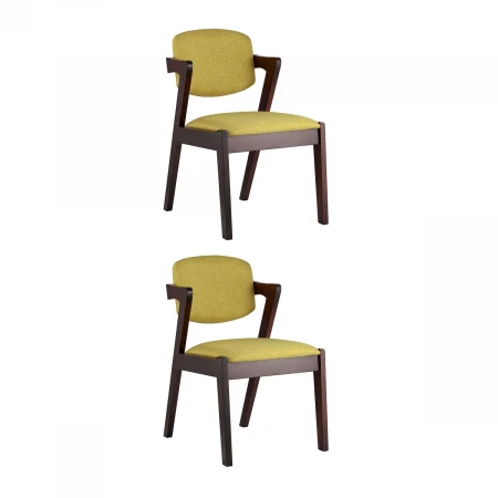 Кухонный стул Stool Group VIVA массив гевеи (эспрессо) мягкое сидение оливковое 2 шт. MH32060 BZ-13 GREEN-KOROB2