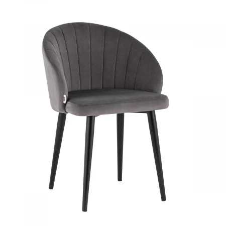 Кухонный стул с подлокотниками Stool Group Брюссель велюр тёмно-серый AV 303-C298-08