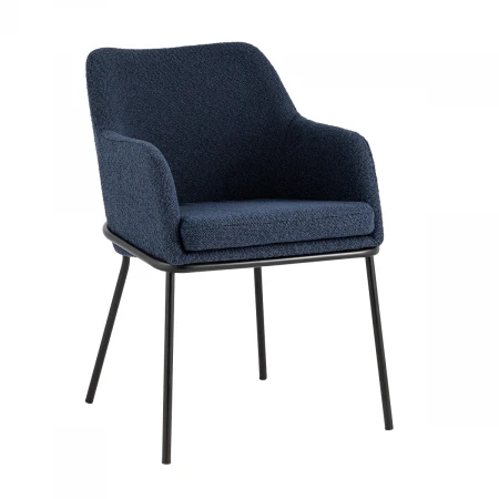 Кухонный стул с подлокотниками Stool Group Кози ткань букле синий AV 318-L06-08