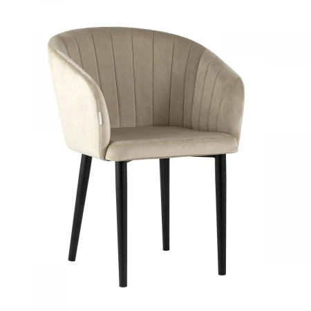 Кухонный стул с подлокотниками Stool Group Нейтон велюр бежевый AV 307-H07-08