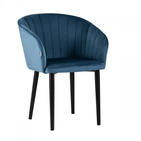 Кухонный стул с подлокотниками Stool Group Нейтон велюр пыльно-синий AV 307-H58-08