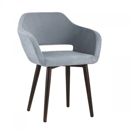 Кухонный стул с подлокотниками Stool Group Саймон велюр серый fb-saimon-awd-vl-12