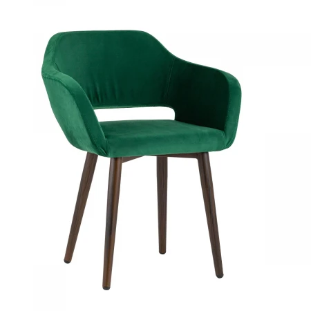 Кухонный стул с подлокотниками Stool Group Саймон велюр тёмно-зелёный fb-saimon-awd-vl-33