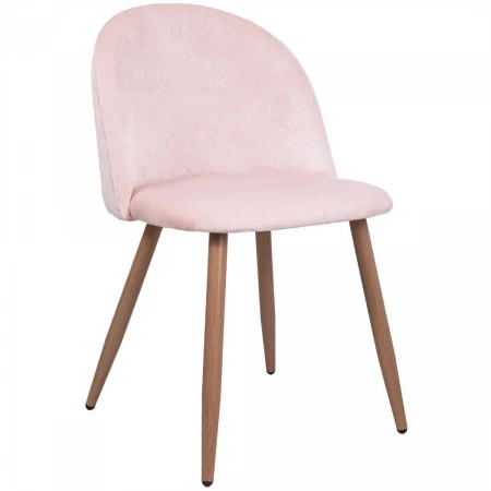 Кухонный стул AksHome Honnor светло-розовый, велюр 67624