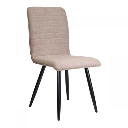 Кухонный стул AksHome Mako бежевый, ткань, цвет каркаса черный 67044