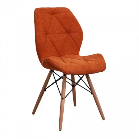 Кухонный стул AksHome Rio оранжевый, ткань 73101