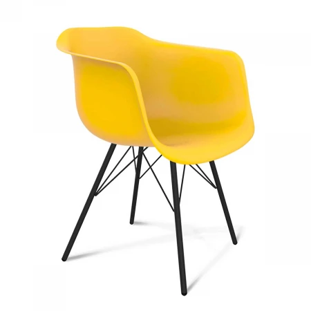 Стул Sheffilton SHT-ST31/S37 желый/черный муар 7904931903