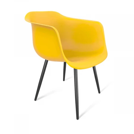 Стул Sheffilton SHT-ST31/S95-1 желтый/черный муар 2747882106