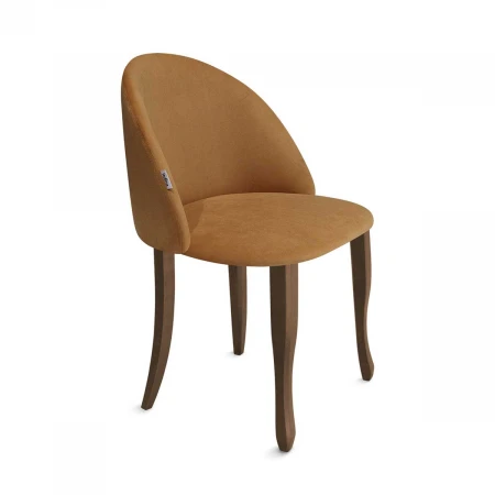 Стул Sheffilton SHT-ST35/S122 горчичный/темный орех/черный муар 9004543203