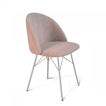 Стул Sheffilton SHT-ST35/S64 розовый десерт/хром лак 4214742103