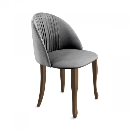 Стул Sheffilton SHT-ST35-1/S122 угольно-серый/темный орех/черный муар 6784234302