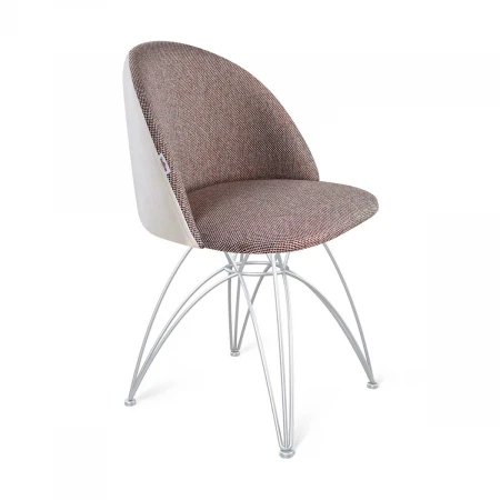 Стул Sheffilton SHT-ST35-3/S112 тростниковый сахар/зефирный/хром лак 2002469301