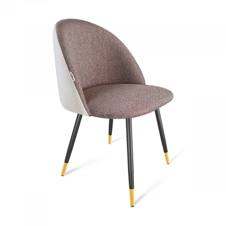 Стул Sheffilton SHT-ST35-3/S95-1 тростниковый сахар/зефирный/черный муар/золото 5394018201