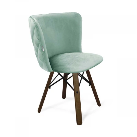 Кухонный стул Sheffilton SHT-ST36-3/S70 нежная мята/темный орех/черный 8974534502