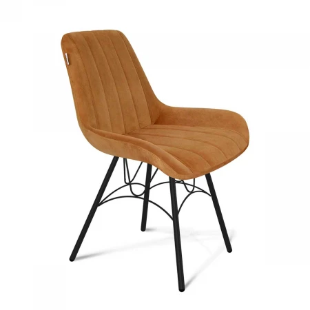 Кухонный стул Sheffilton SHT-ST37/S100 горчичный/черный муар 7645019402