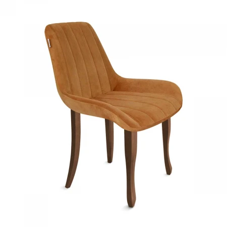 Кухонный стул Sheffilton SHT-ST37/S122 горчичный/темный орех/черный муар 7342803202