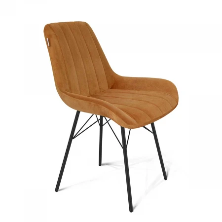 Кухонный стул Sheffilton SHT-ST37/S64 горчичный/черный муар 4683235303