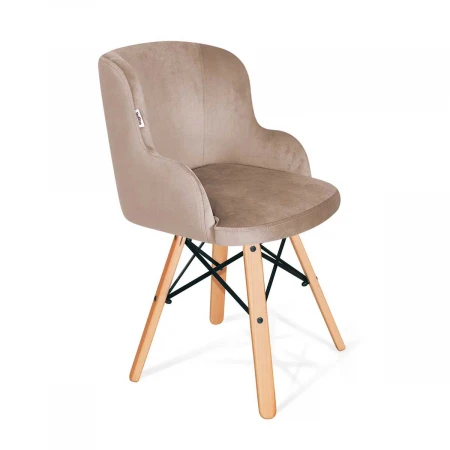 Кухонный стул Sheffilton SHT-ST39/S70 латте/прозрачный лак/черный 6804072102