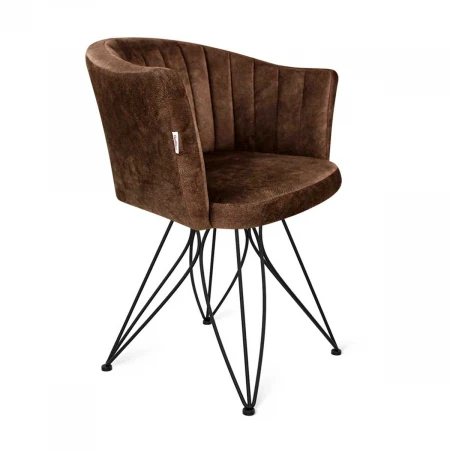 Кухонный стул Sheffilton SHT-ST42-1/S113 кофейный трюфель/черный муар 8251204901