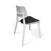 Кухонный стул Sheffilton SHT-S110-CN1 с подушкой из кож.зама белый/черный 4907675002 Кухонный стул Sheffilton SHT-S110-CN1 с подушкой из кож.зама белый/черный 4907675002