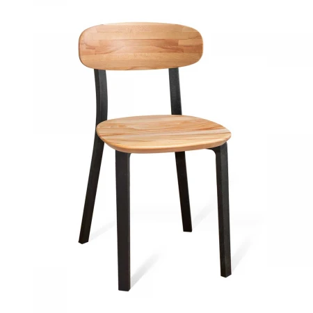 Кухонный стул Sheffilton SHT-S85-1 прозрачный лак/черный 4870422001