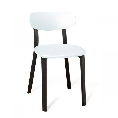 Кухонный стул Sheffilton SHT-S85-2 белый/черный 4180652607