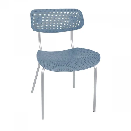 Кухонный стул Sheffilton SHT-S85М синий морена 1604559-е/хром лак 6231798816