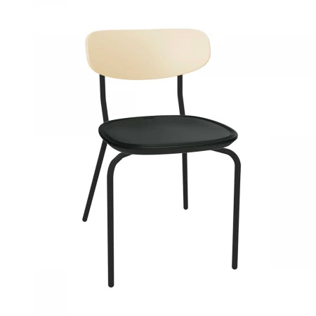 Кухонный стул Sheffilton SHT-S85М-2 бежевый/черный/черный муар 7229537204