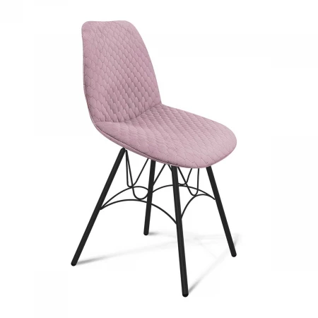Кухонный стул Sheffilton SHT-ST29-C22/S100 розовый зефир/черный муар 6482780301