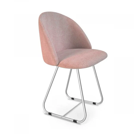 Стул Sheffilton SHT-ST35/S38 розовый десерт/хром лак 8937123201