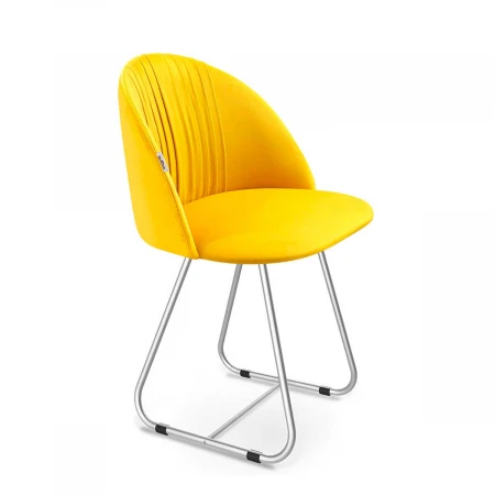Стул Sheffilton SHT-ST35-1/S38 имперский жёлтый/хром лак 1987423401