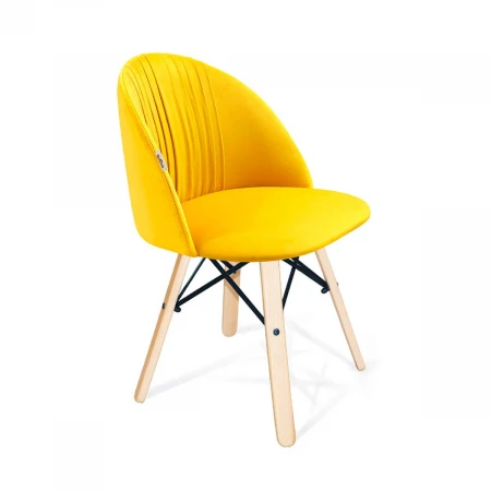 Стул Sheffilton SHT-ST35-1/S70 имперский жёлтый/прозрачный лак 5789534301