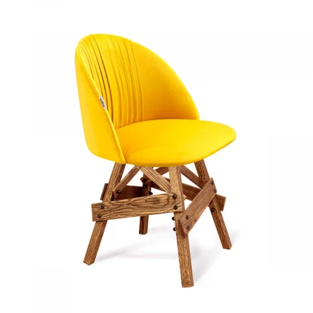 Стул Sheffilton SHT-ST35-1/S71 имперский жёлтый/дуб браш.коричневый 8972423401