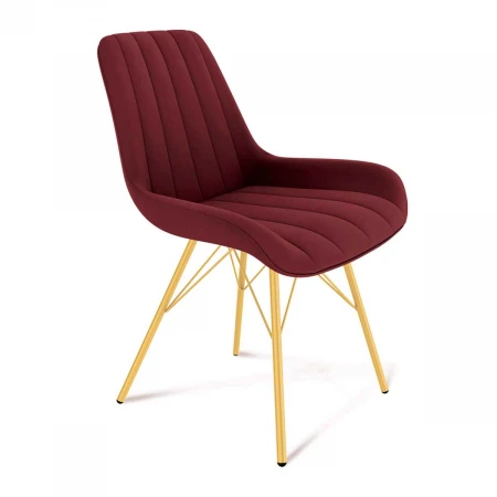Кухонный стул Sheffilton SHT-ST37/S37 рубиновое вино/золото 7770902303