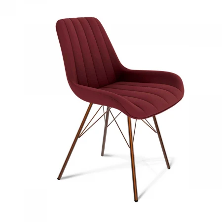 Кухонный стул Sheffilton SHT-ST37/S37 рубиновое вино/медный металлик 7770902301