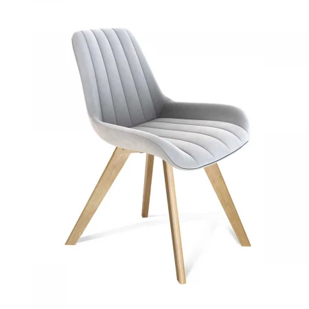 Кухонный стул Sheffilton SHT-ST37/S39 серое облако/прозрачный лак 8809823202