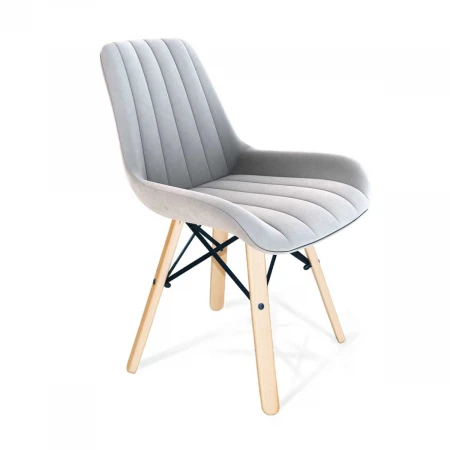 Кухонный стул Sheffilton SHT-ST37/S70 серое облако/прозрачный лак 6541042202