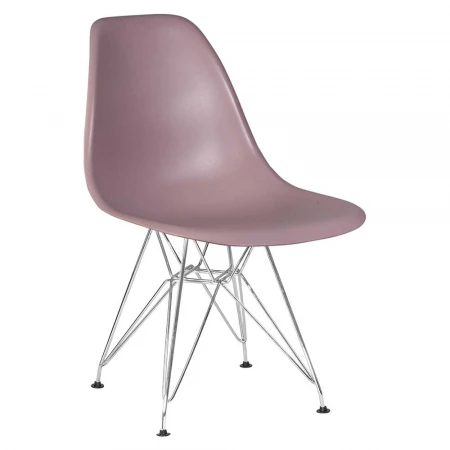 Стул обеденный DOBRIN DSR (ножки хром, цвет сиреневый (P-04)) 638APP-LMZL DSR