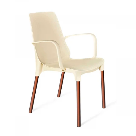 Офисный стул Sheffilton SHT-S76/S424 бежевый/медный металлик 3029797702