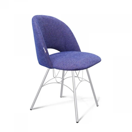 Офисный стул Sheffilton SHT-ST34/S107 синий мираж/хром лак 7332415401