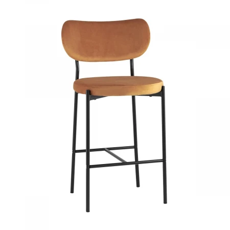 Полубарный стул Stool Group Барбара велюр терракотовый BARBARA CC HLR-35